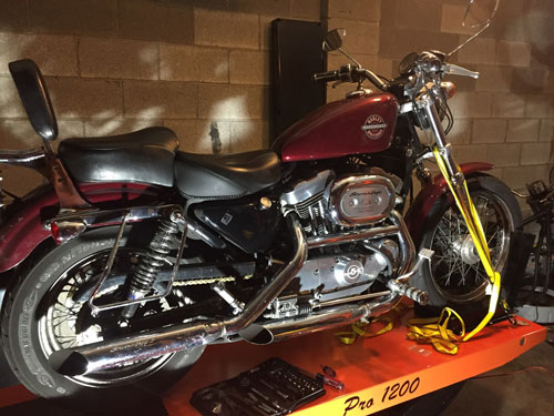 H-D Sportster on PRO 1200SEMAX Motorcycle Lift