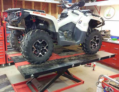 2016 Can Am Outlander XT 650 PRO 2500 Lift Table