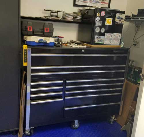 RX55 tool cabinet from Bill in CA