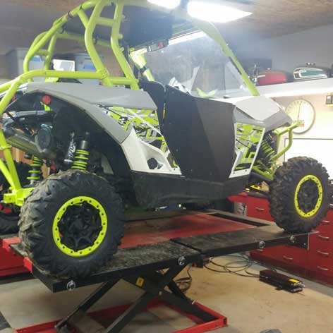  2015 CanAm Maverick 1000 XDS Turbo UTV on PRO 2500 lift