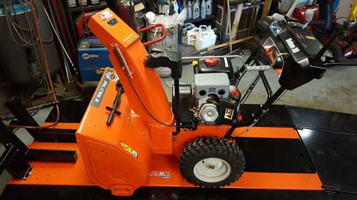 RDL Equipment Sales and Service Submits Ariens deluxe 28" Snowmobile on PRO 1200SEMAX Motorcycle Lift