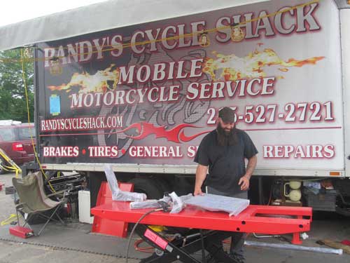 Randy's Cycle Shack Purchases the PRO 1200 Motorcycle Lift at Laconia Bike Week