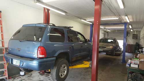 Ayers Auto in NH uses the Launch TLT 240SC 9000 Lb 2 post lift and the PRO 11000C-DX 2 Post Lift