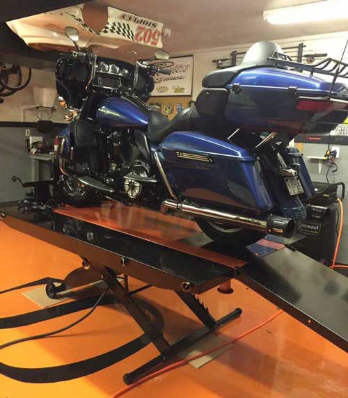 HD 2014 Ultra Limited on PRO 1200SEMAX Motorcycle Lift Table