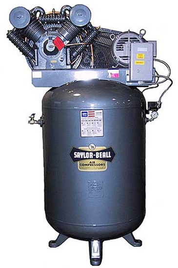 Picture of Tank Mounted Vertical Air Compressor Saylor-Beall VT-745-120