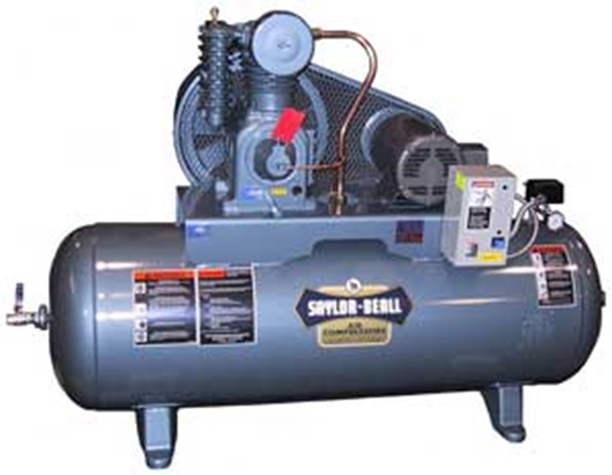 Picture of Horizontal Air Compressor Tank Mounted Single Phase Saylor-Beall 735-80H