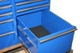 Drawers use full-extension ball bearing slides 