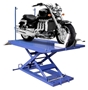 Motorcycle lift with sides and bike