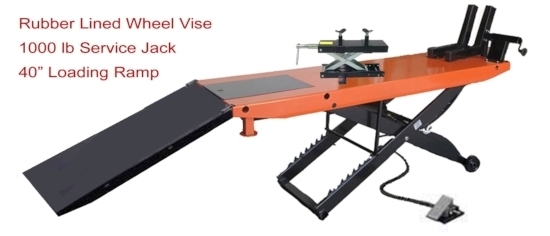Motorcycle Lift with Vise
