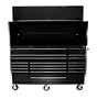 black roller cabinet and hutch for tools