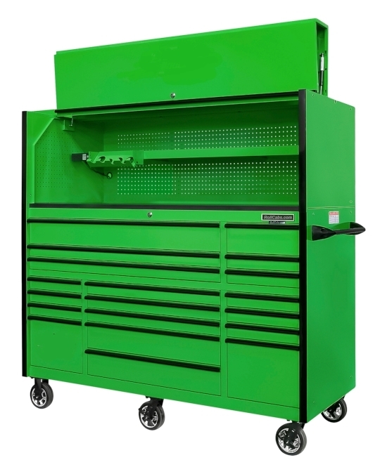 72" Rolling Tool Cab and 72" Hutch