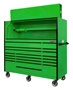 Green 72 tool box set with black trim
