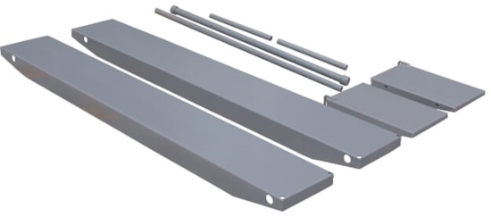 side extensions for motorcycle lift