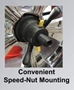 speed nut mounting