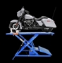 Picture of Elec-Hydra Motorcycle Lift Bench w/Integrated Motor & Retractable Ramp iDeal M-2200IEH-XR