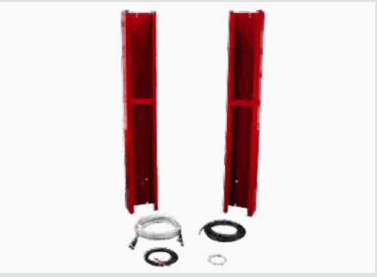 Height Extension Kit allows height to be adjusted from 150-1/2" to 174-1/2"