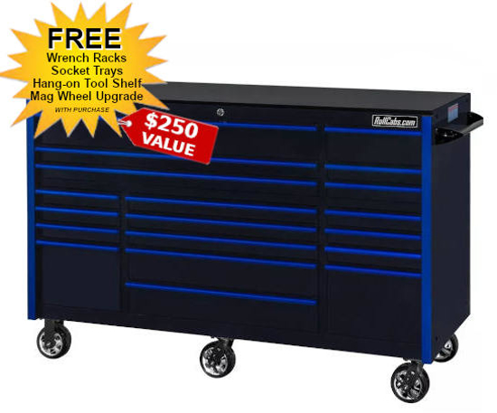 19 Drawer Rolling Tool Box, 72 Rolling Tool Cabinet