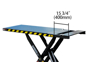 Adjustable lift platform length, applicable to vehicles with different wheelbases