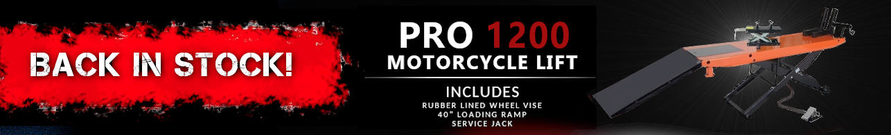 PRO 1200 Motorcycle Lift Back in Stock!