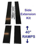 Side extension kits include 40" ramps