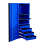 Side Tool Cabinet Locker Blue with Black