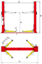 BP9X 2 Post Lift Diagram  Amgo Lifts