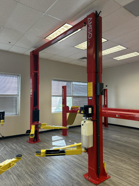 2 Post Lift Clear Floor Car Lift | NHProEquip.com