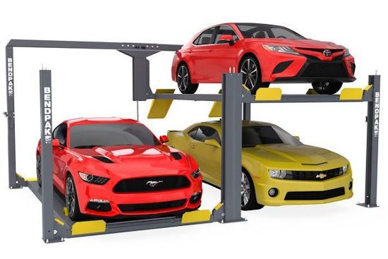 Picture of BendPak PL-12000DPS 12K lb Parking Lift / Tandem / Independent Platforms / Standard Rise & Short Runways / SPECIAL ORDER