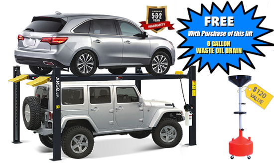 Storage Lifts Come with Free Oil Drain Bucket Right Now!