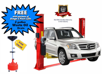 12K 2 Post Lift comes with FREE Waste Oil Drain