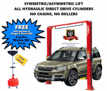 Free Oil Drain with 2 Post Lifts NH
