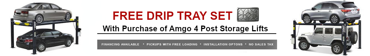 Free Drip Tray Set with 4 Post Storage Lifts NH