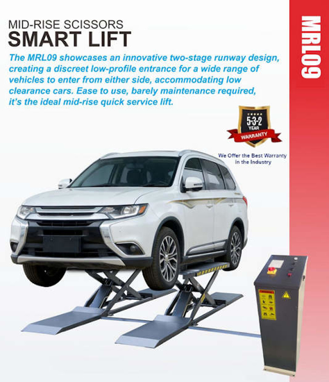Picture of Midrise Scissor Lift 9000lbs MRL09 Amgo Hydraulics