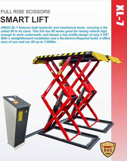Picture of Low Profile Scissor Lift 7000lbs XL-7 Amgo Hydraulics