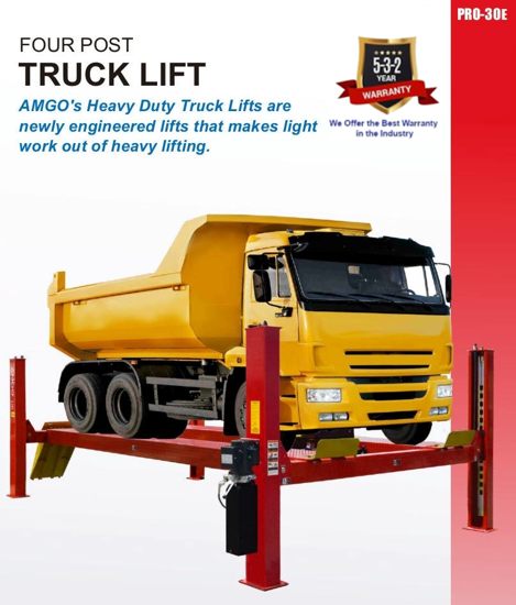 Picture of 4 Post Lift 30000lb PRO-30E Amgo Hydraulics