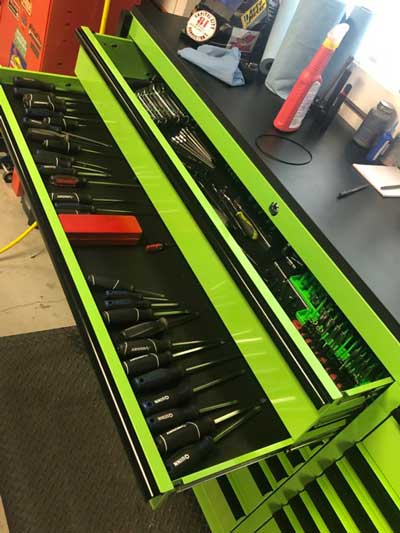 72" Tool Cabinet Customer Photo Nick L