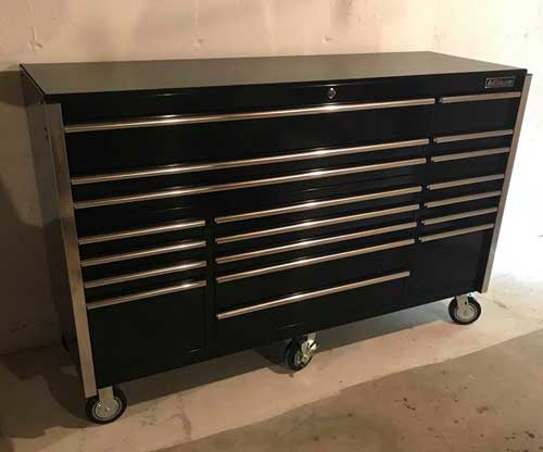Eric S Tool box with wheels 72"