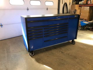 Blue storage cabinet CDX72
