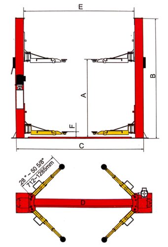 BP-9X lift diagram