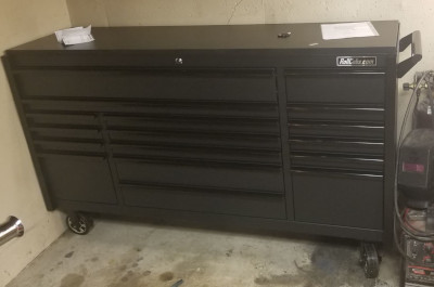 Black 72" Roll Cabinet