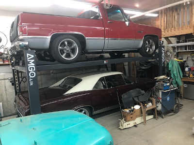 Jeff storage / parking lift set up customer photo