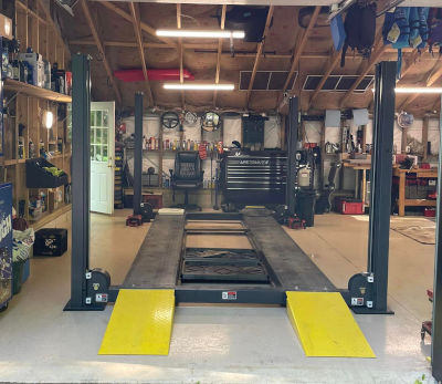 408-P 4 post car storage lift On the Side Automotive Bobby