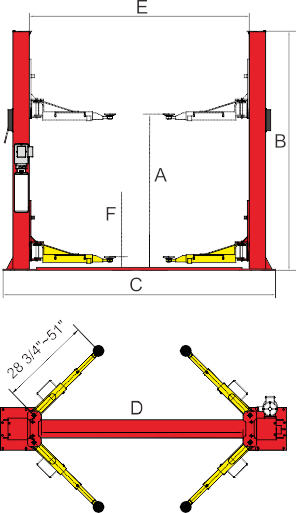 BP-9x Diagram 2 Post Lift