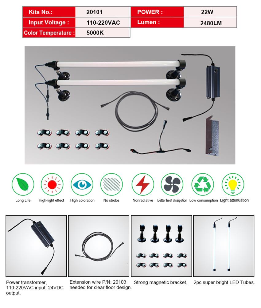 LED Light for Amgo 2 Post Lifts