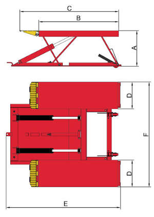LR10 diagram scissor lift