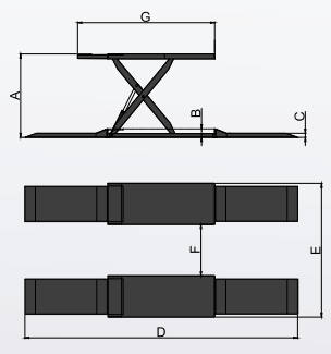 MRL-09 midrise scissor lift diagram