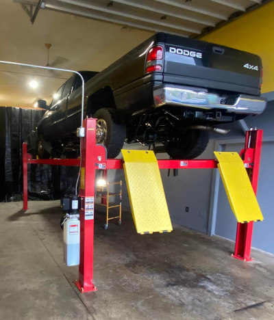 Customer Photo PRO-12 Amgo 4 Post Lift YoungBlood Protective Coatings