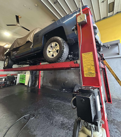 4 Post Lift Customer Photo YoungBlood Protective Coatings