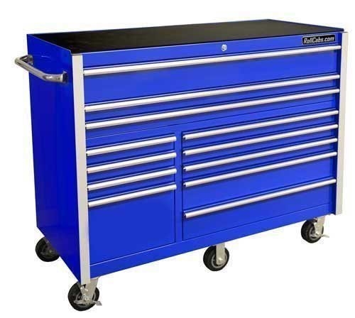 Blue 55"w x 30"D tool cabinet