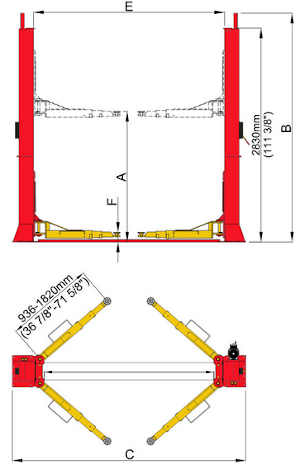 BP-12 diagram 2 post base plate